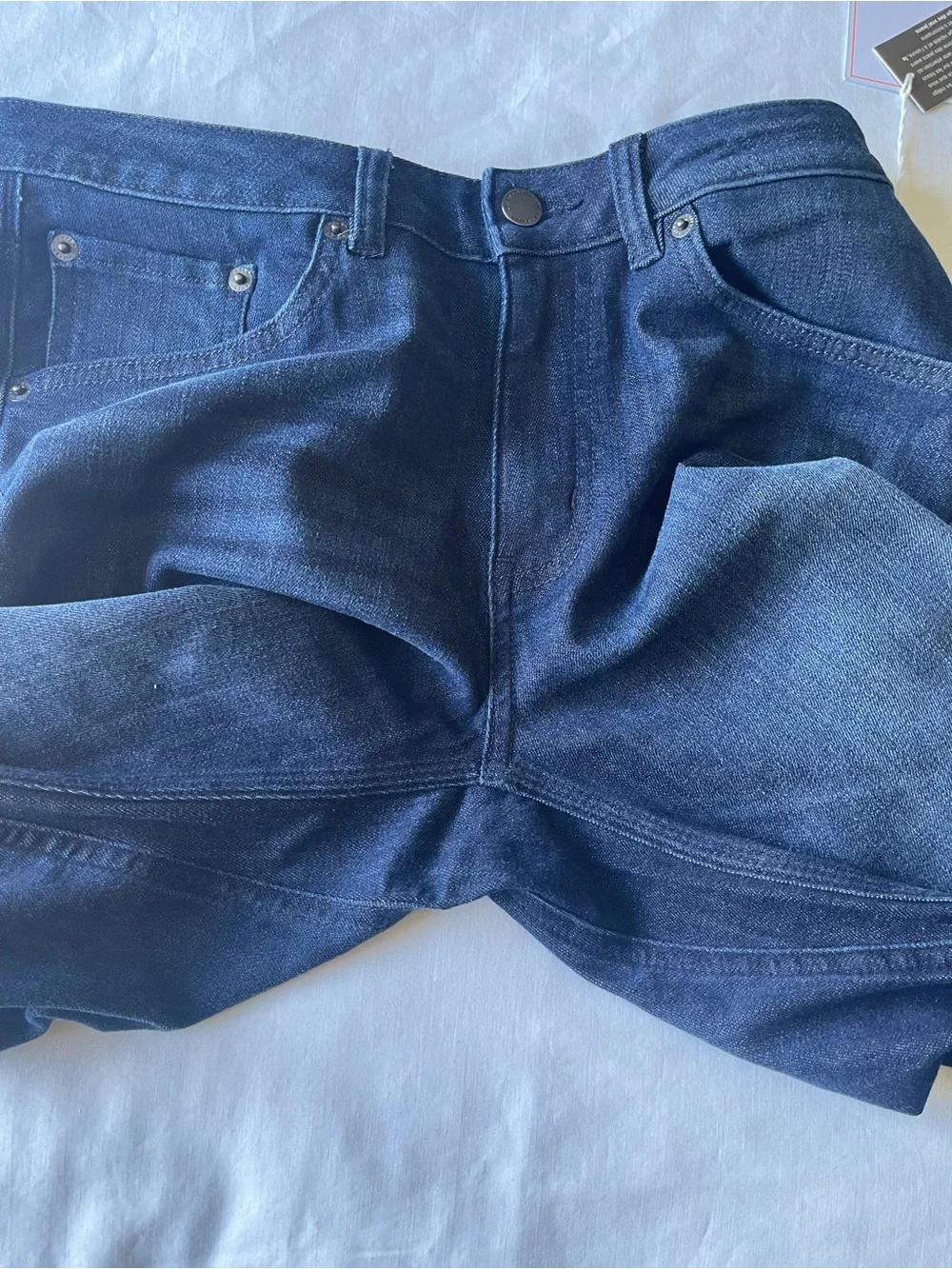 NWT DU/ER Women’s Performance Denim Slim Straight Nostalgia Tone Size W28 L32 - Picture 9 of 15